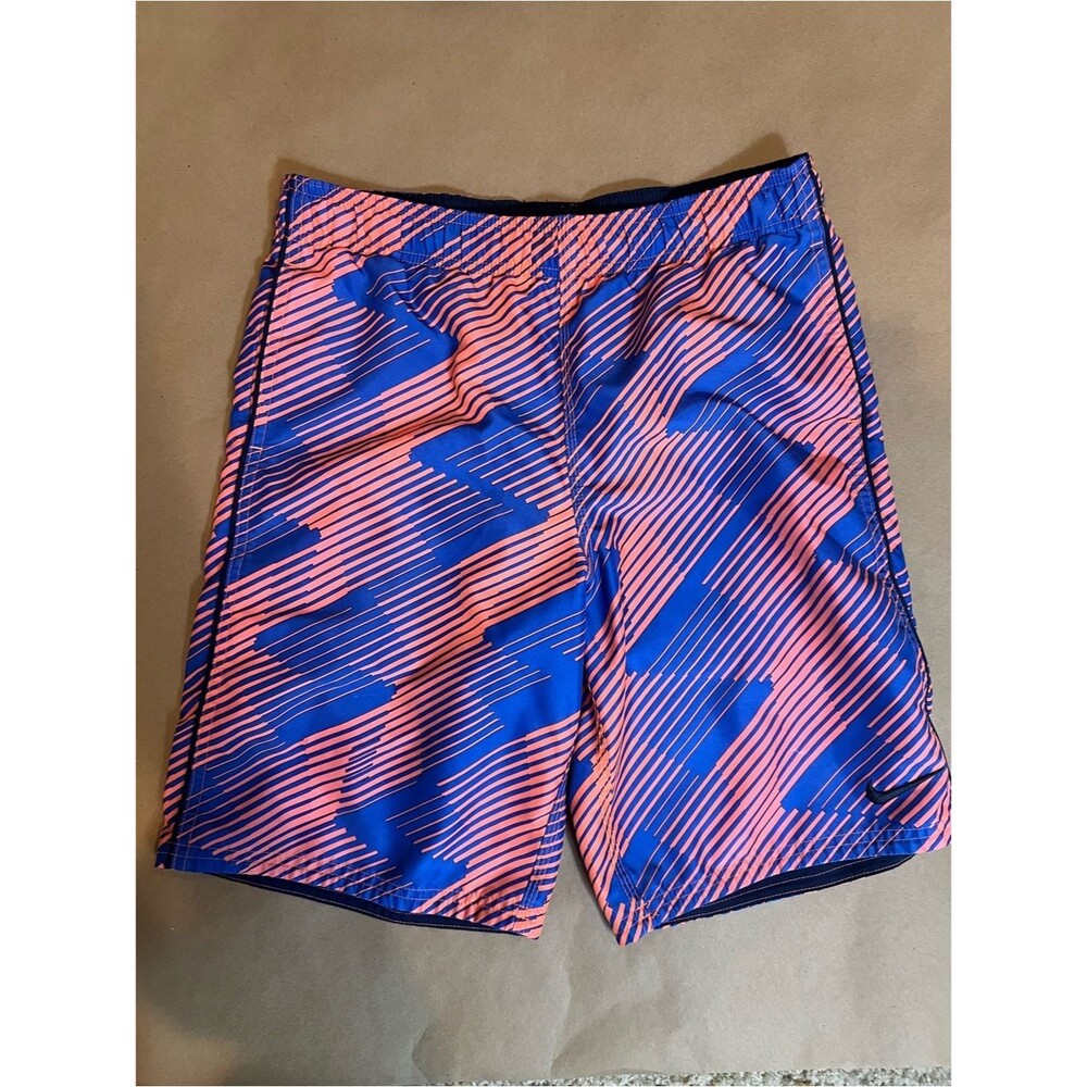 Nike Blue and Orange Swim Shorts